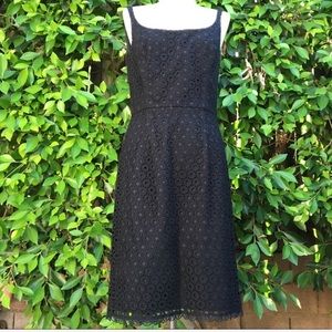 ANTHRO SHOSHANNA black eyelet dress size 8